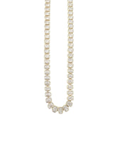 Load image into Gallery viewer, Elvie Bezel Tennis Necklace: Silver
