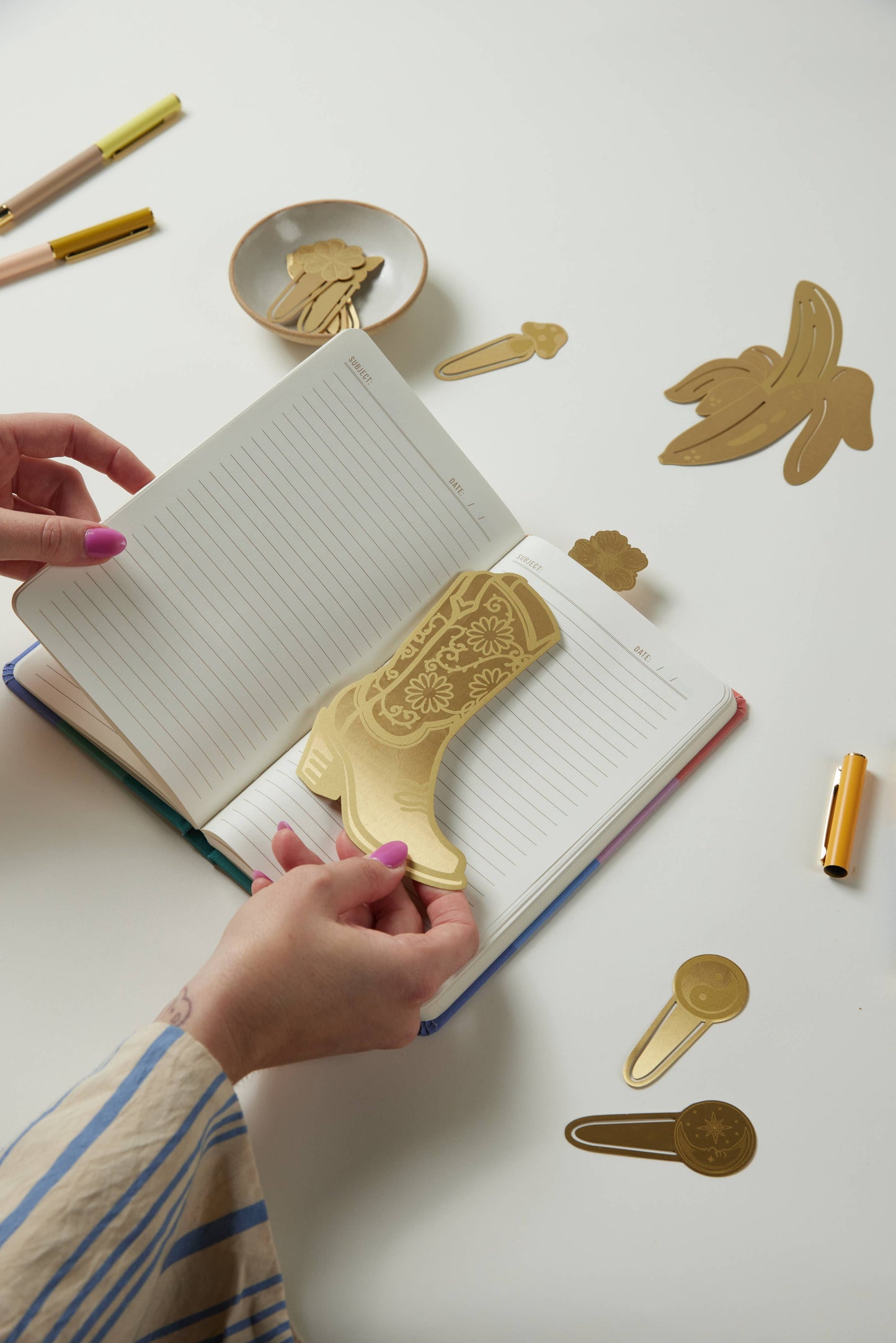 Metal Bookmark - Cowgirl Boot