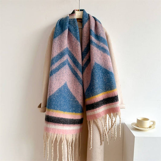 Autumn Winter Long Scarf - Thick Cozy Wrap
