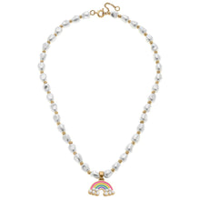 Load image into Gallery viewer, Madeleine Pearl &amp; Rainbow Children&#39;s Necklace in Multi
