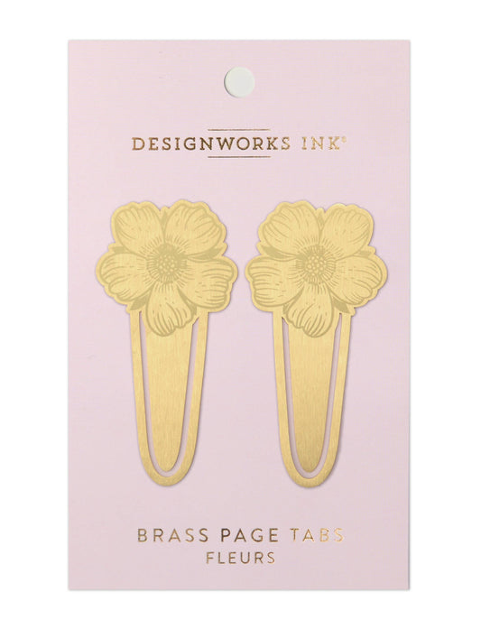 Metal Page Tabs - Flowers