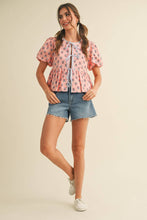 Load image into Gallery viewer, Cutie Floral Tie Front Top
