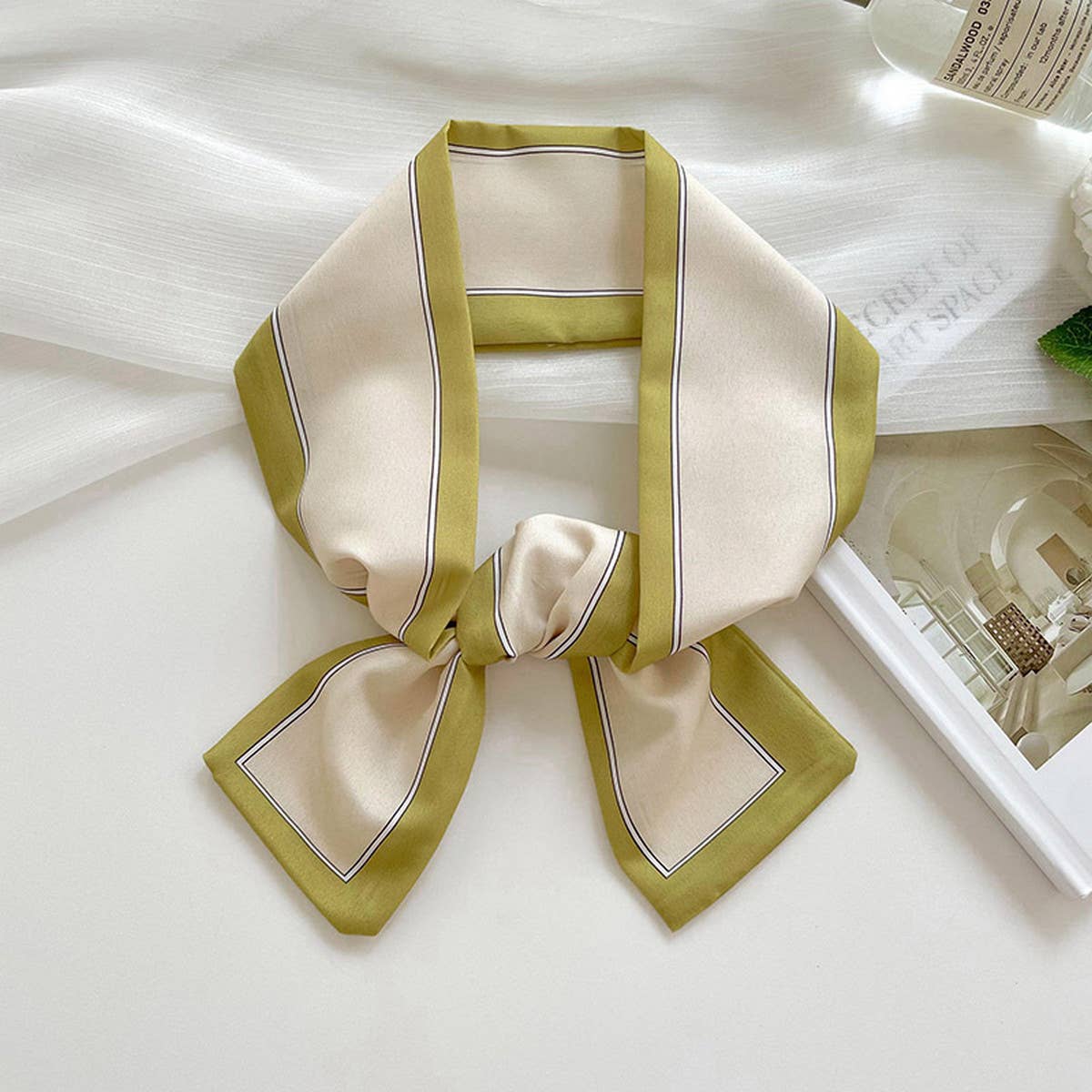 Long Thin Ribbon Scarf – Ponytail, Neck, or Purse