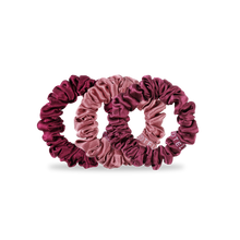 Load image into Gallery viewer, Silk Hair Scrunchie | Small | Burgundy Bliss
