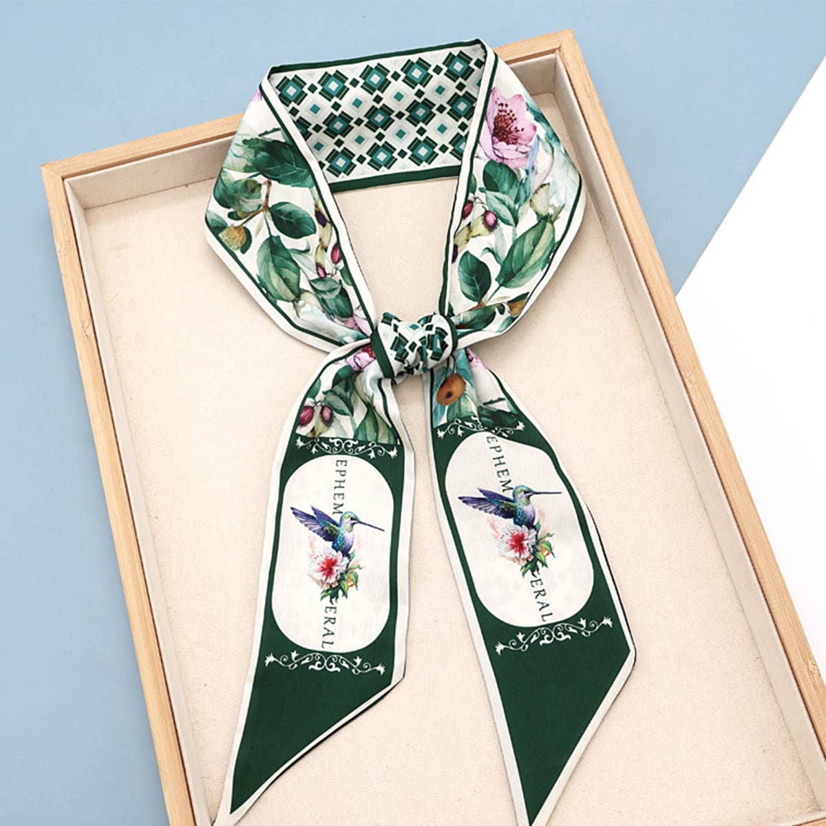 Fruit Print Twilly Scarf – Hair Tie & Bag Ribbon