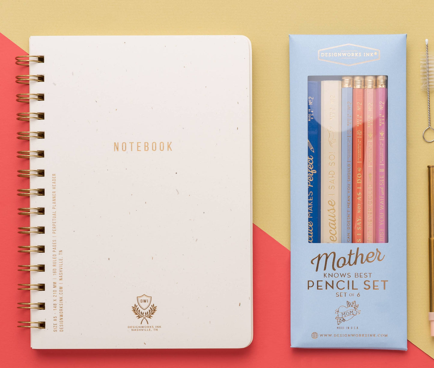 Mother Knows Best - 2 Carpenter, 4 Hex Pencil Set