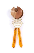 Load image into Gallery viewer, Wood &amp; Resin Salad Servers
