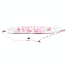 Load image into Gallery viewer, BIG SIS Beaded Bracelet: Pink and White
