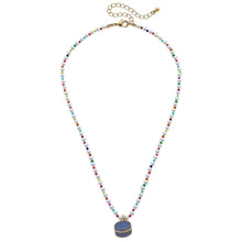 Load image into Gallery viewer, Jane Macaroon Pearl Beaded Children&#39;s Necklace in Purple
