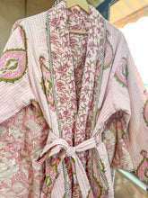 Load image into Gallery viewer, Quilted Reversible Robe Pinks
