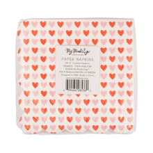 Load image into Gallery viewer, Hearts Scalloped Cocktail Napkin
