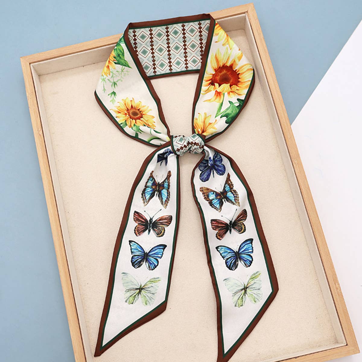 Fruit Print Twilly Scarf – Hair Tie & Bag Ribbon