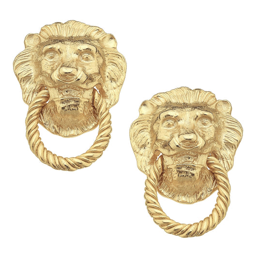 Hand Cast Lion Head Knocker Studs