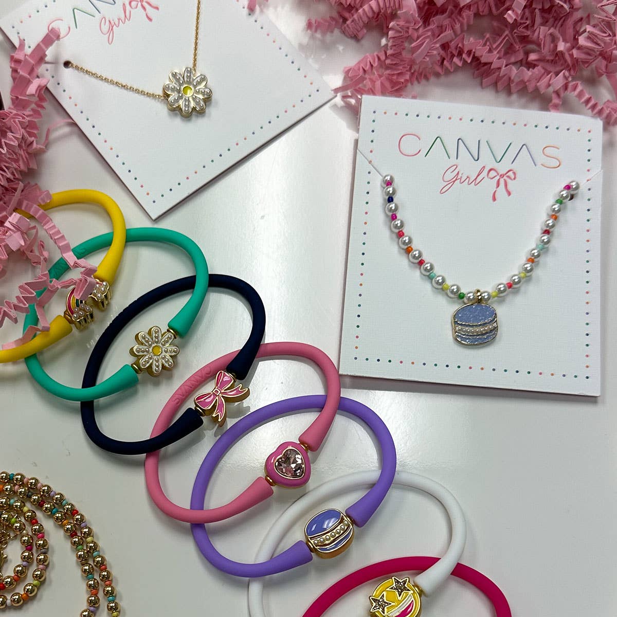 Bali Children's Macaroon Bracelet in Lavender