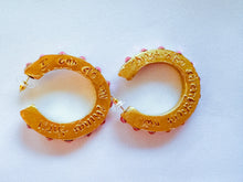 Load image into Gallery viewer, Pink Studded Hoops
