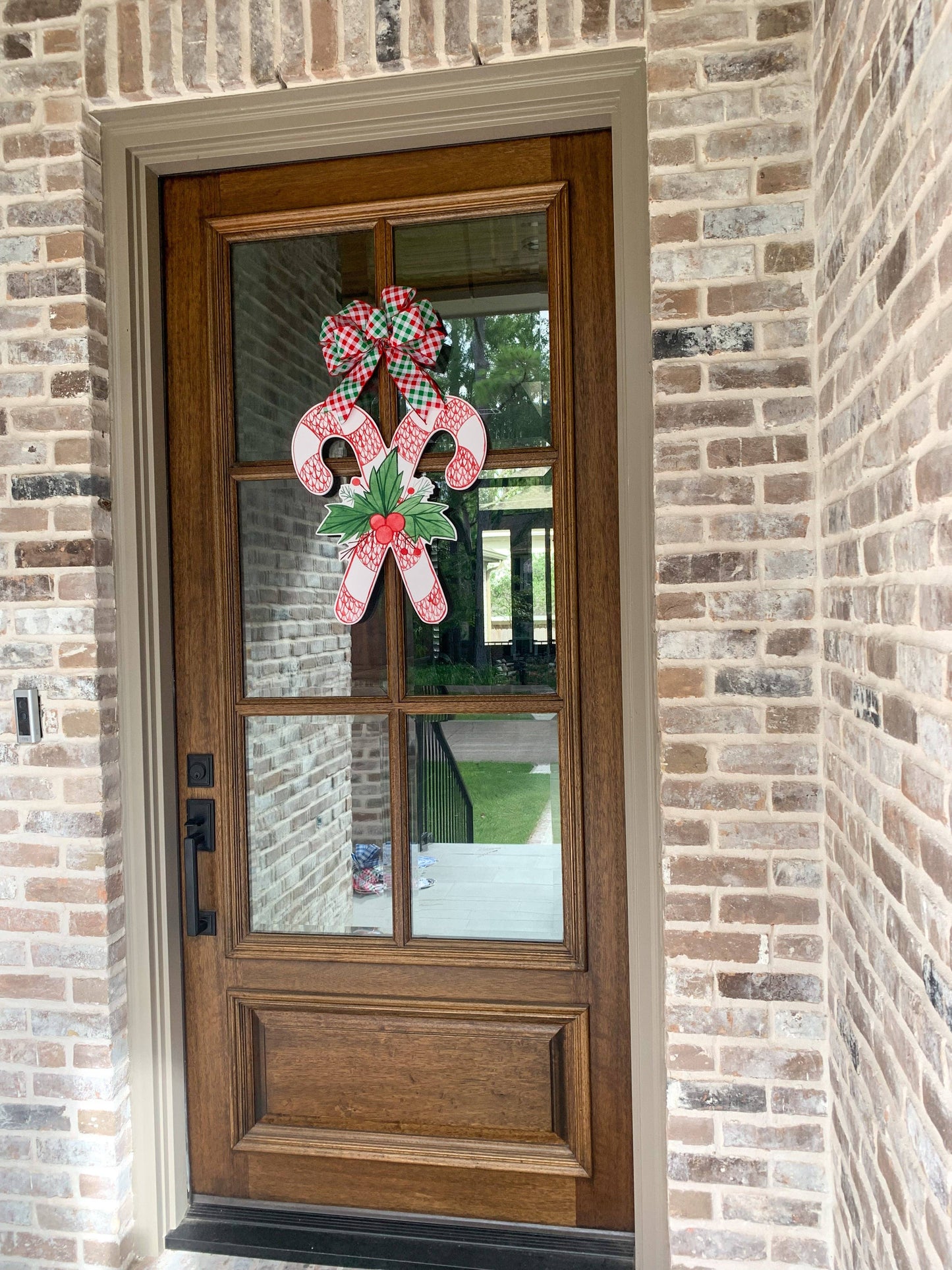 Claire the Red Candy Canes Door Hanger