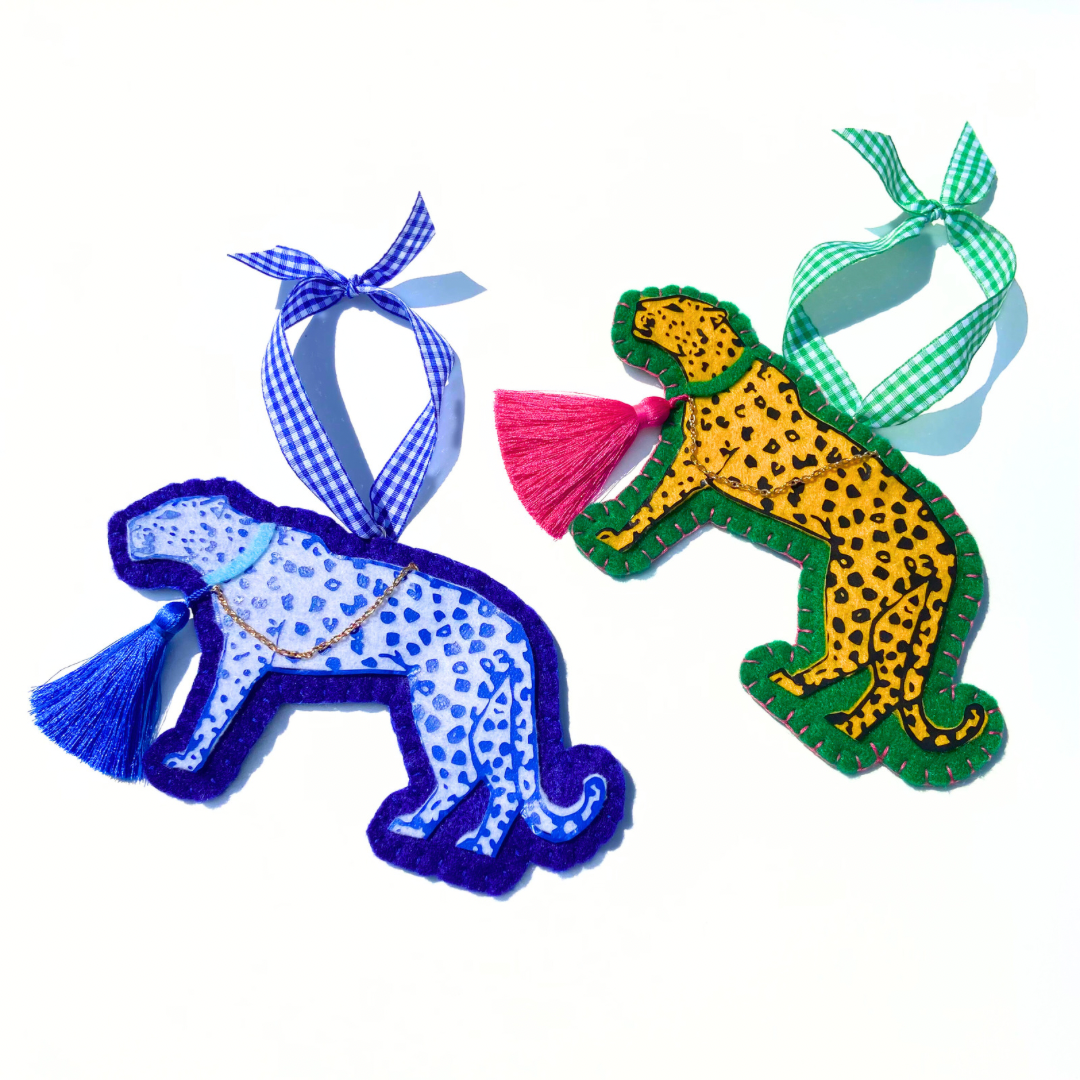 Classic Leopard Ornament | Yellow