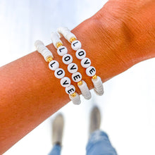 Load image into Gallery viewer, Valentine word Heishi Bracelets: Be mine
