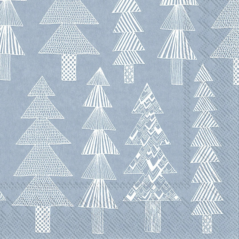 Paper Cocktail Napkins 20 Ct Kuusikossa Light Bl Marimekko