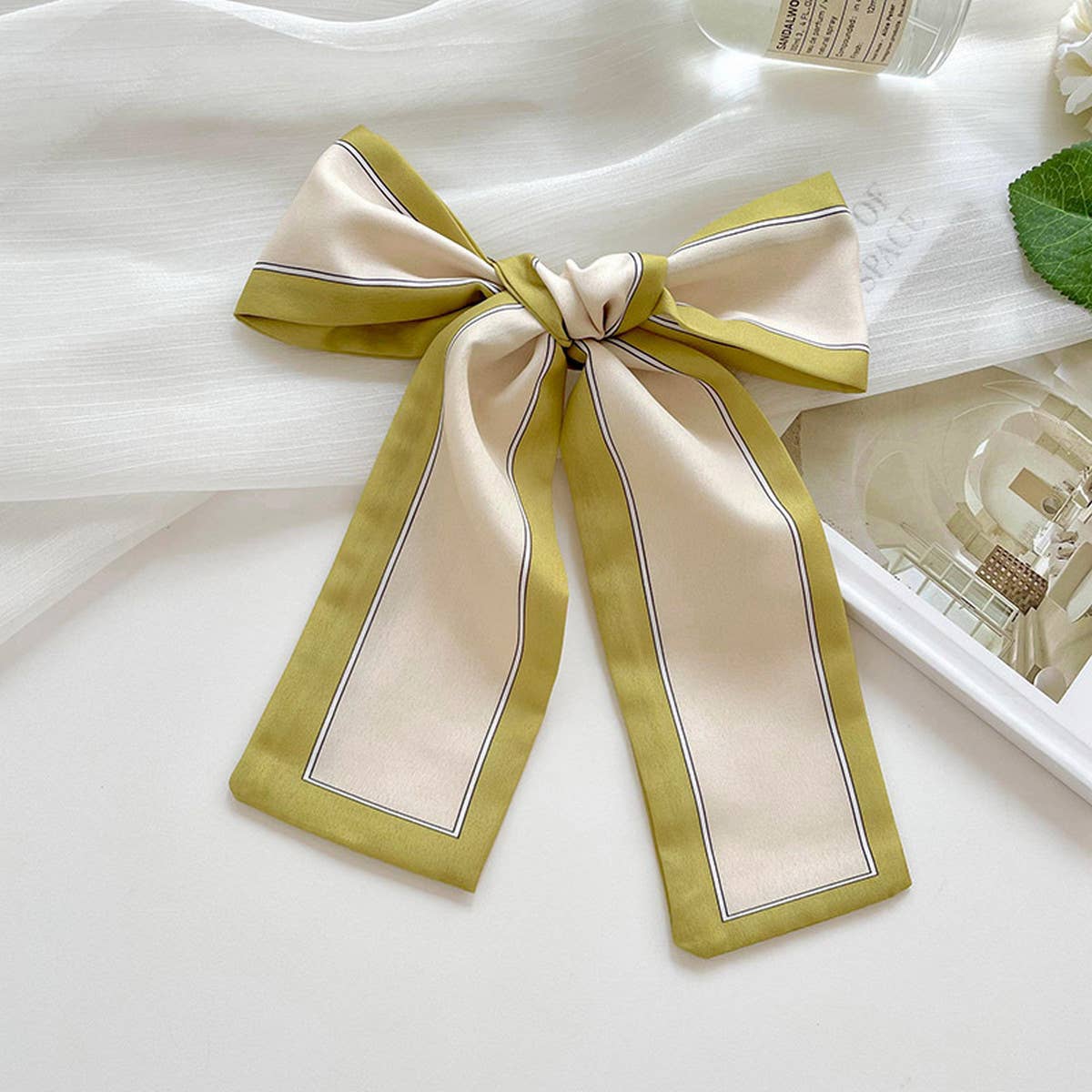 Long Thin Ribbon Scarf – Ponytail, Neck, or Purse