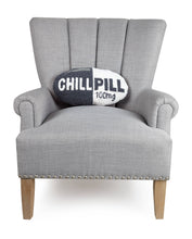 Load image into Gallery viewer, Chill Pill Dark Grey Hook Pillow
