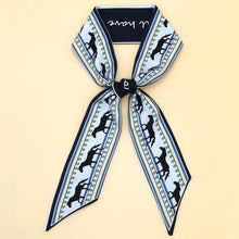 Load image into Gallery viewer, Chic Floral Letter Twilly Scarf Gift Wrap
