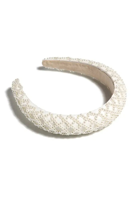 PEARL HEADBAND, IVORY