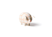 Load image into Gallery viewer, Pink Gingham Piggy Bank
