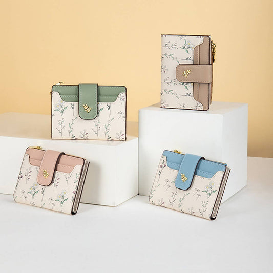 CONTRAST COLOR EXQUISITE SHORT WALLET