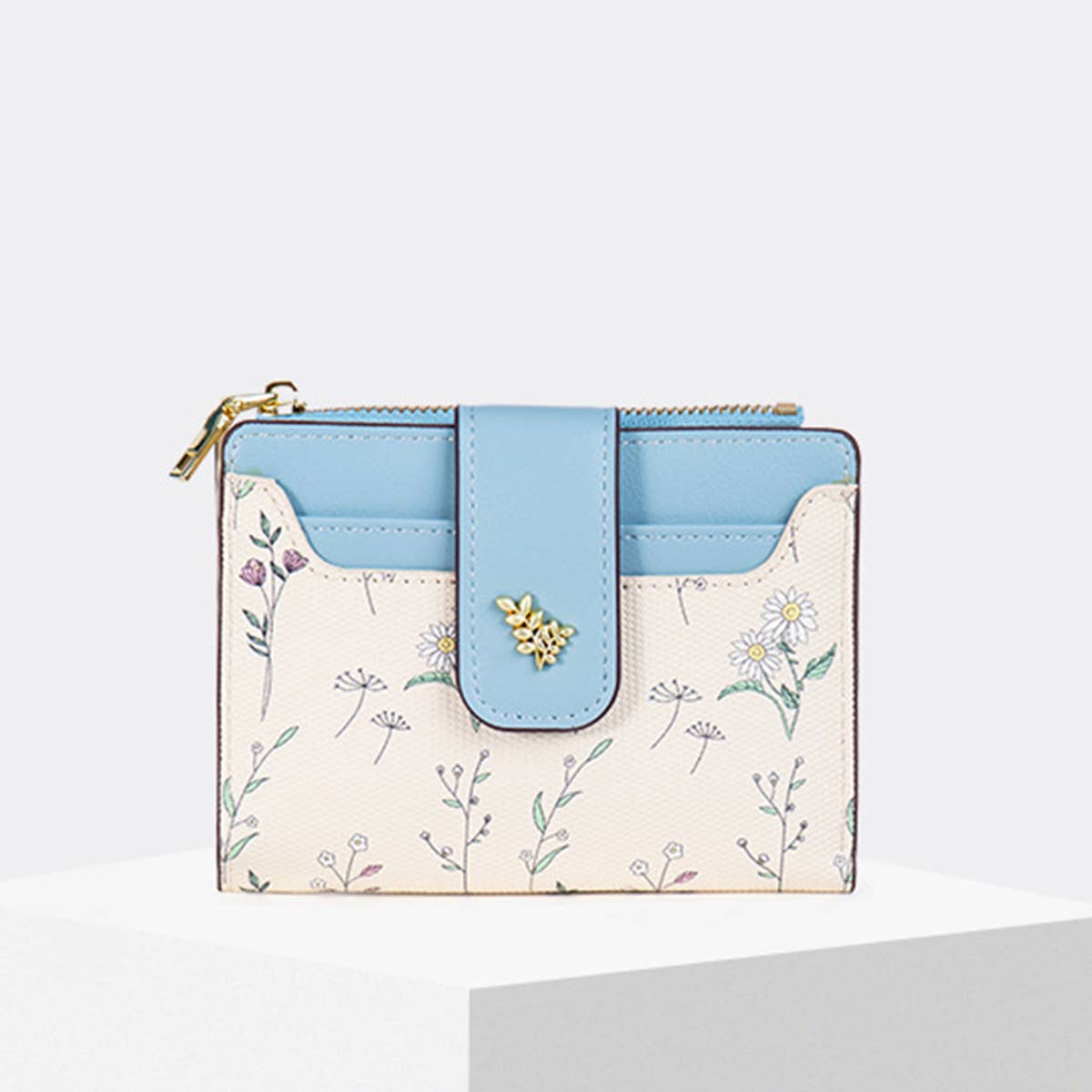 CONTRAST COLOR EXQUISITE SHORT WALLET