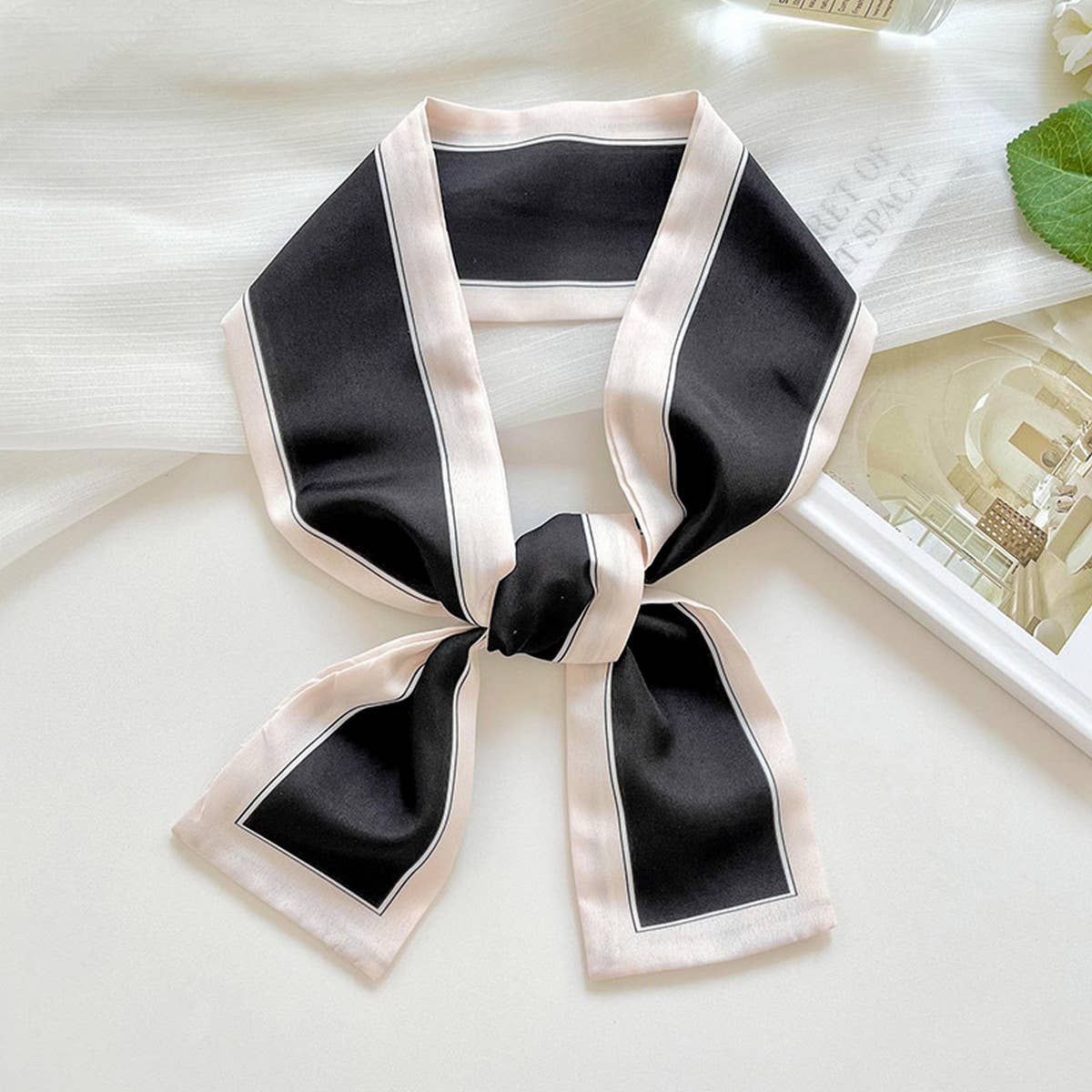 Long Thin Ribbon Scarf – Ponytail, Neck, or Purse