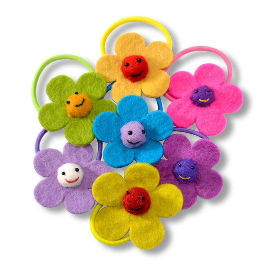 Smile Face Flower Hair Band