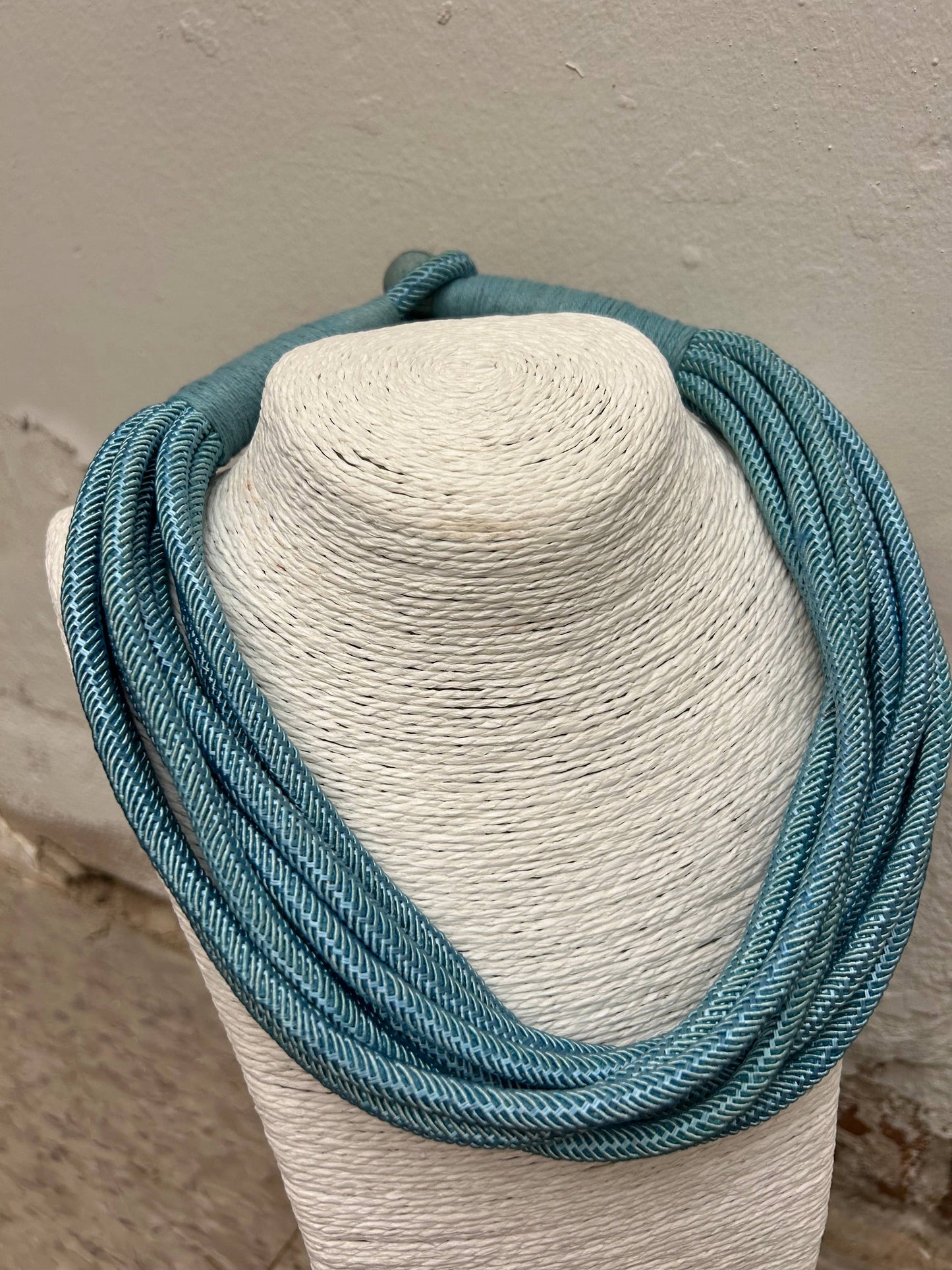 Game Day Dusty Blue - Slub 8-Strand Necklace