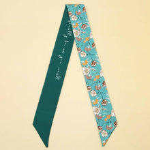 Load image into Gallery viewer, Chic Floral Letter Twilly Scarf Gift Wrap

