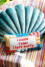 Load image into Gallery viewer, I Came I Saw Needlepoint Pillow
