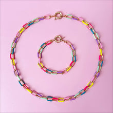 Load image into Gallery viewer, Candy 8.5&quot; Enamel Chain Bracelet
