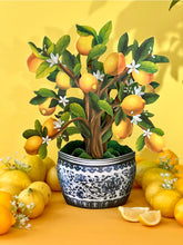 Load image into Gallery viewer, Lemon Blossom Tree Pop Up Greeting Card
