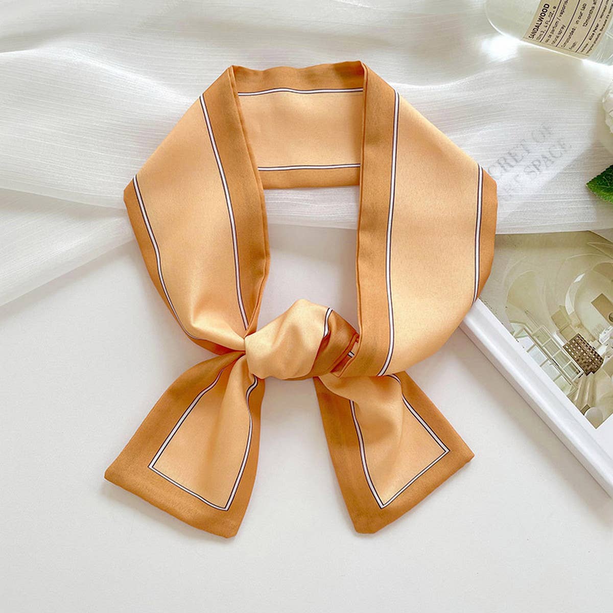 Long Thin Ribbon Scarf – Ponytail, Neck, or Purse