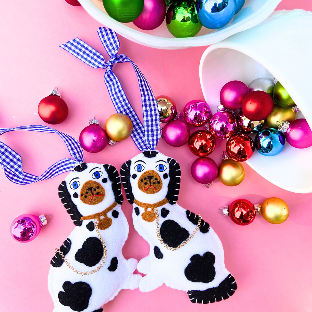 Staffordshire Dog Statue Ornaments | Black