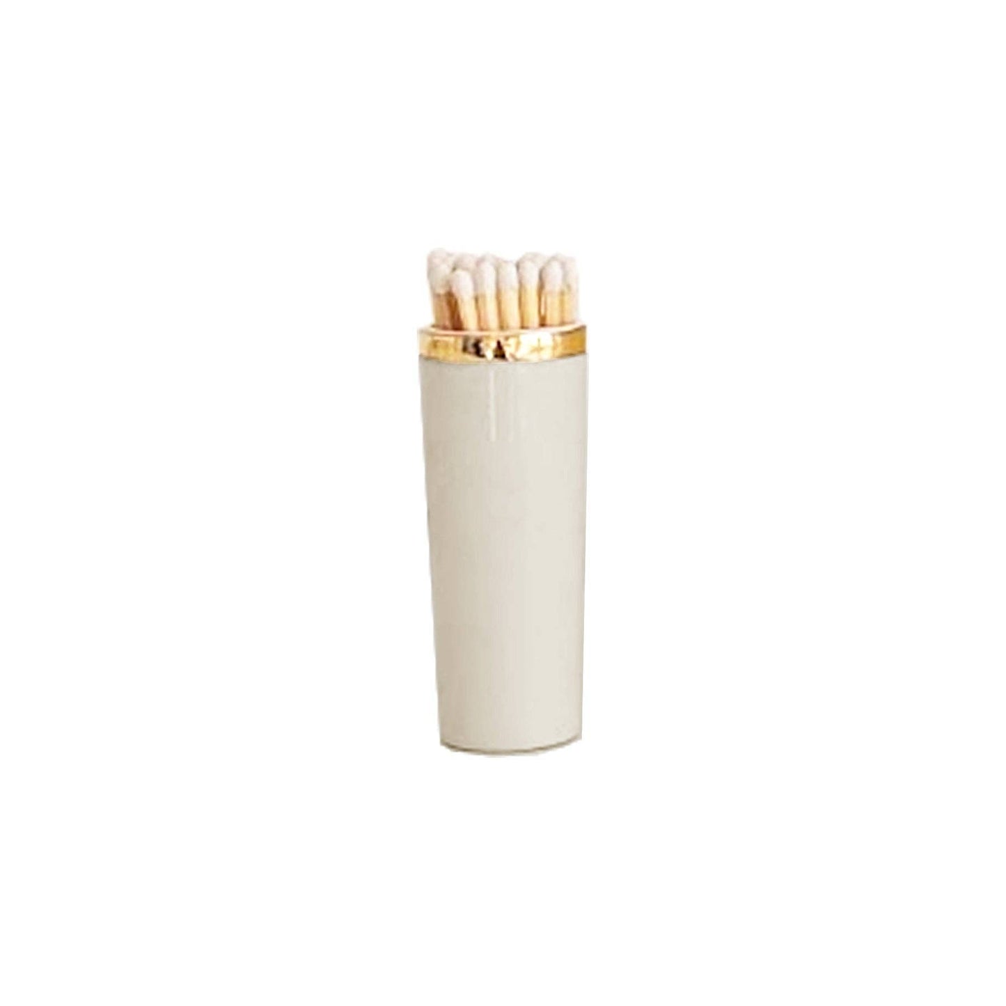 Solid Match Holder/ Striker with Gold Accent