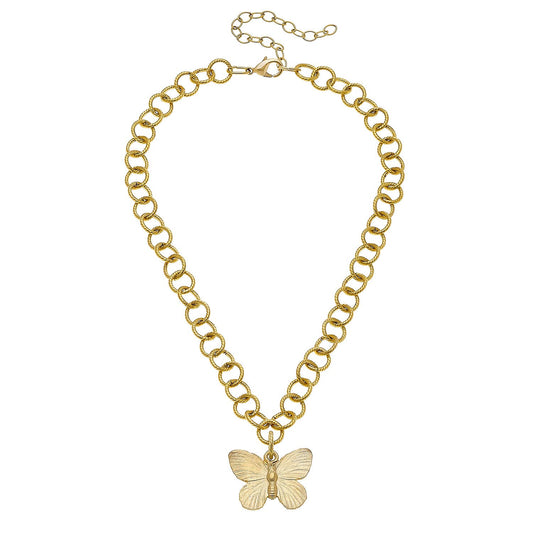 Gold Butterfly Necklace