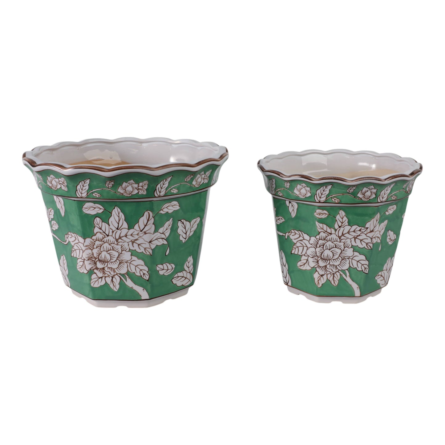 Ceramic Bird and Flower Planters