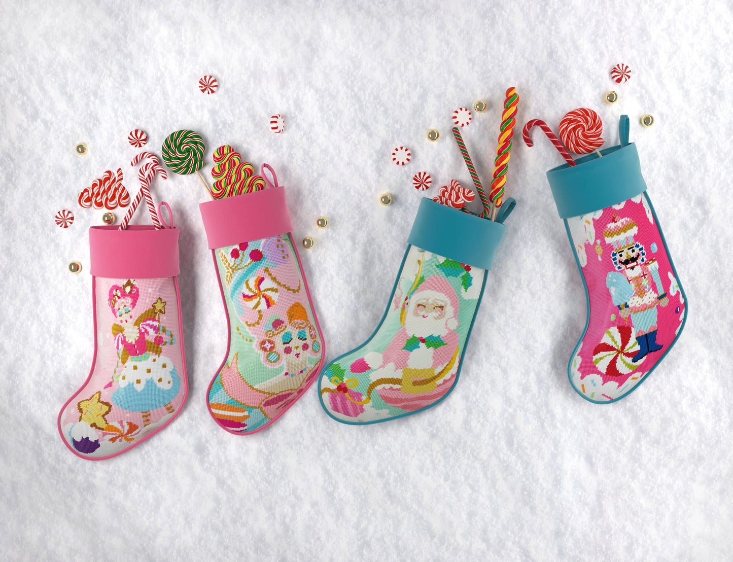 Sugar Plum Embroidered Stocking