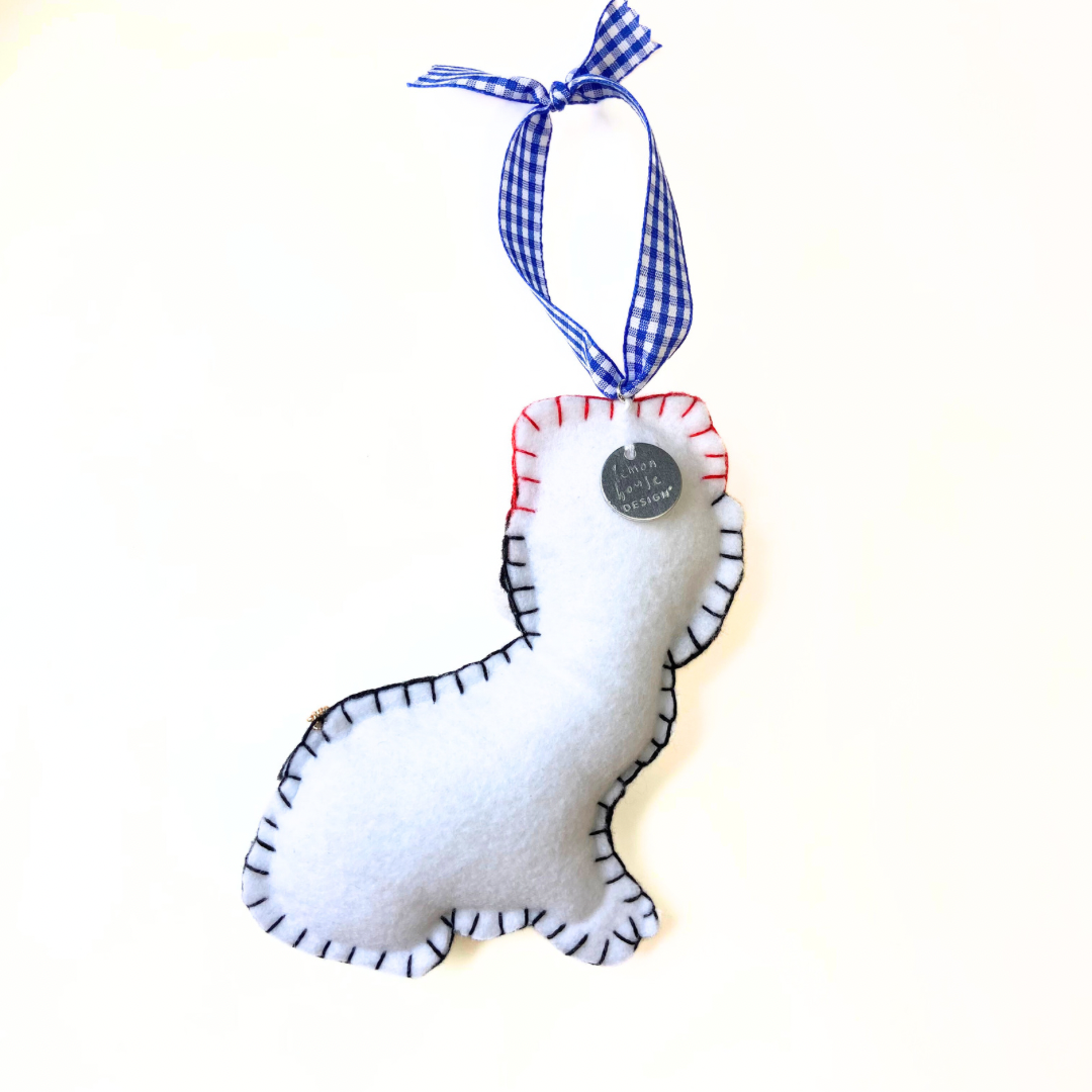 Staffordshire Santa Chinoiserie Ornament | Black