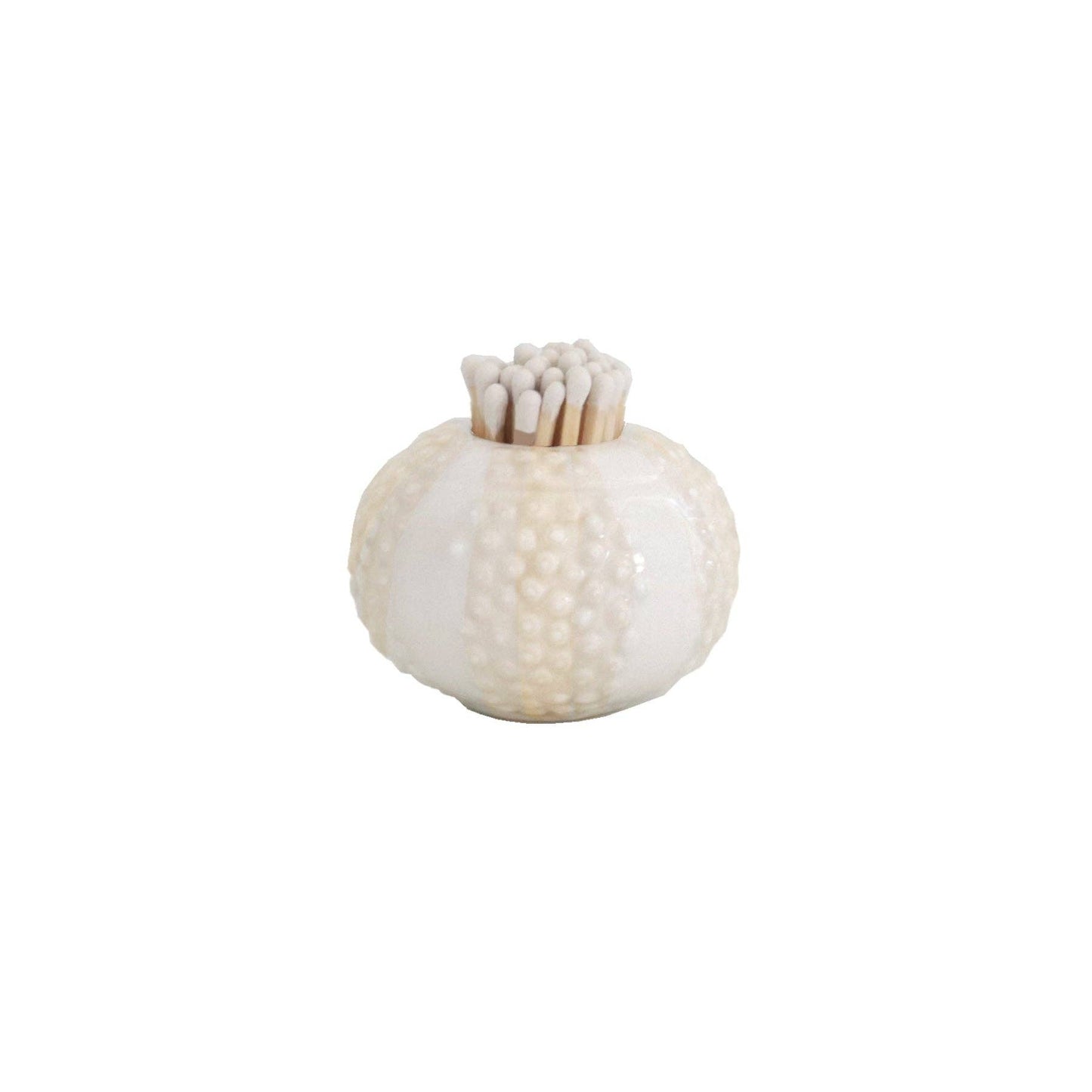 Sea Urchin Match Holder/ Striker in Beige