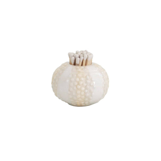 Sea Urchin Match Holder/ Striker in Beige