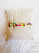 Load image into Gallery viewer, Candy 8.5&quot; Enamel Chain Bracelet
