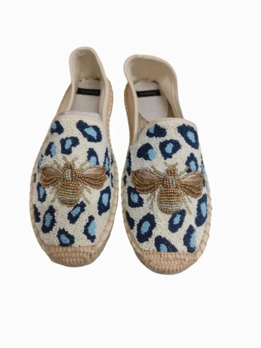 Leopard Beaded Shoes
