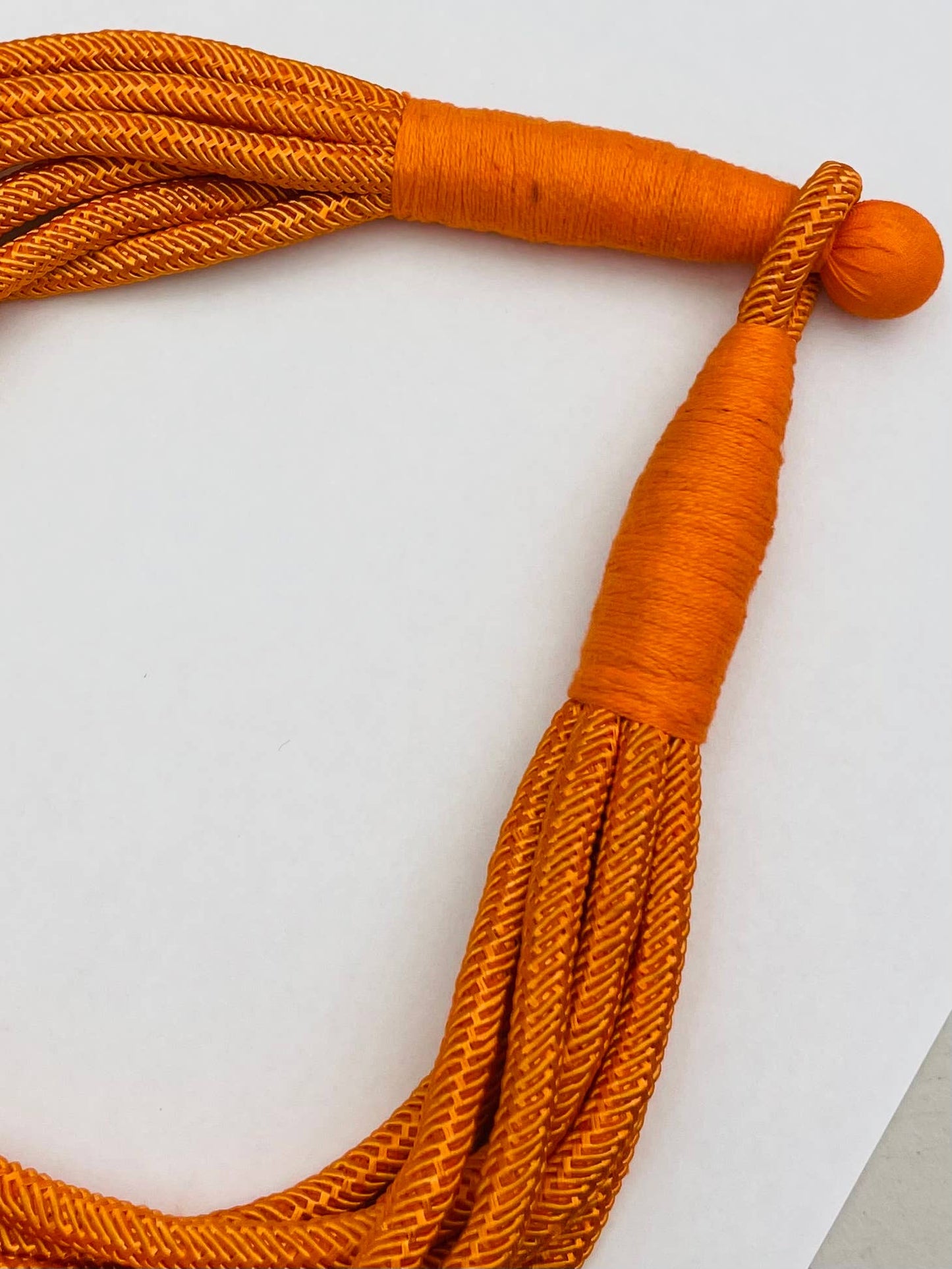 Game Day Orange - Slub 8-Strand Necklace