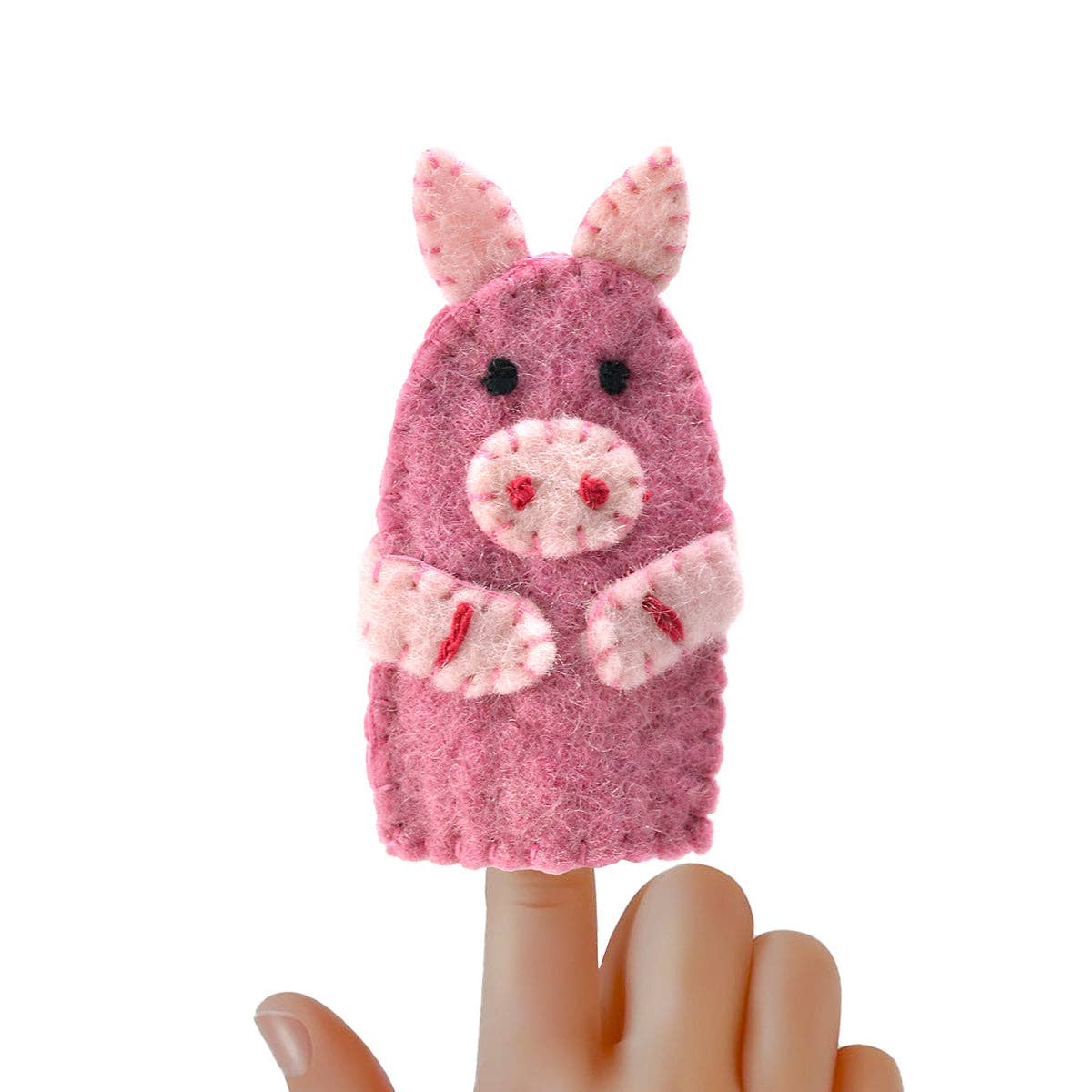 Felted Old McDonald's Farm Animal Finger Puppet (5 in a Set)
